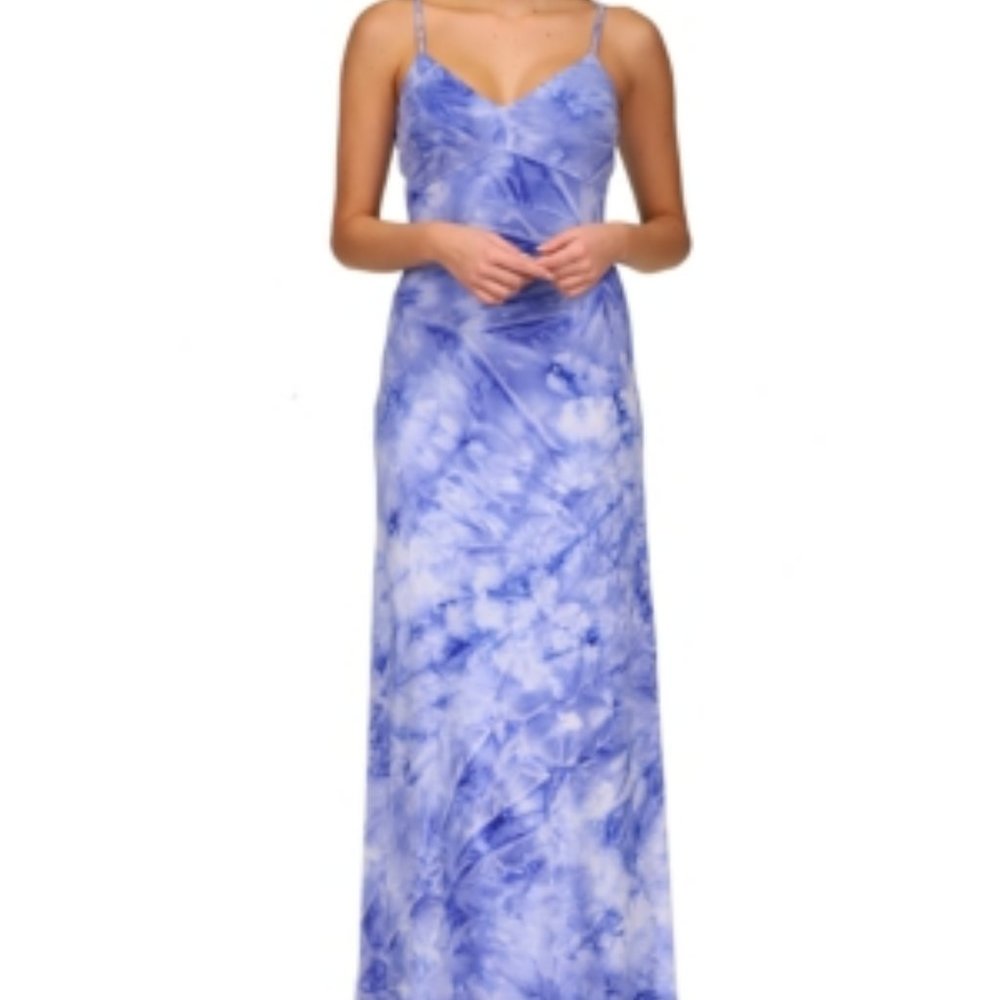 Michael Michael Kors Tie-Dyed Slip Maxi Dress